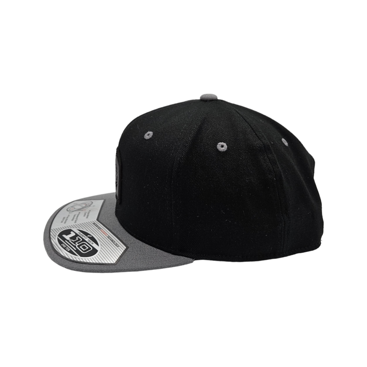 Step Up Silver/Black Flatbill ❤️ FlexFit + Snapback