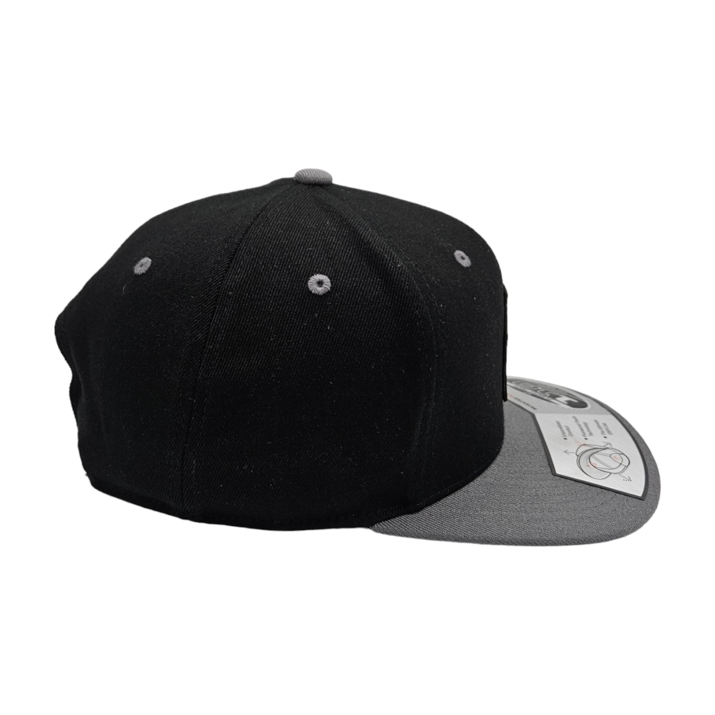 Step Up Silver/Black Flatbill ❤️ FlexFit + Snapback