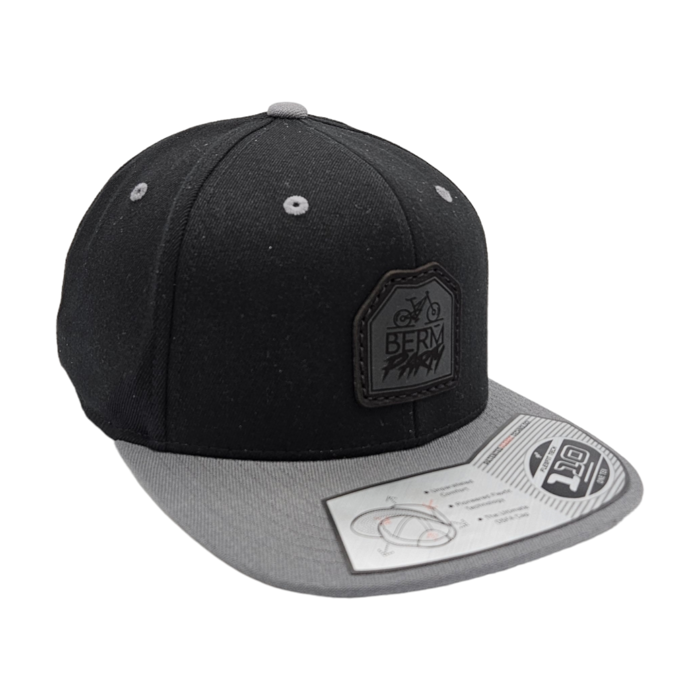 Step Up Silver/Black Flatbill ❤️ FlexFit + Snapback
