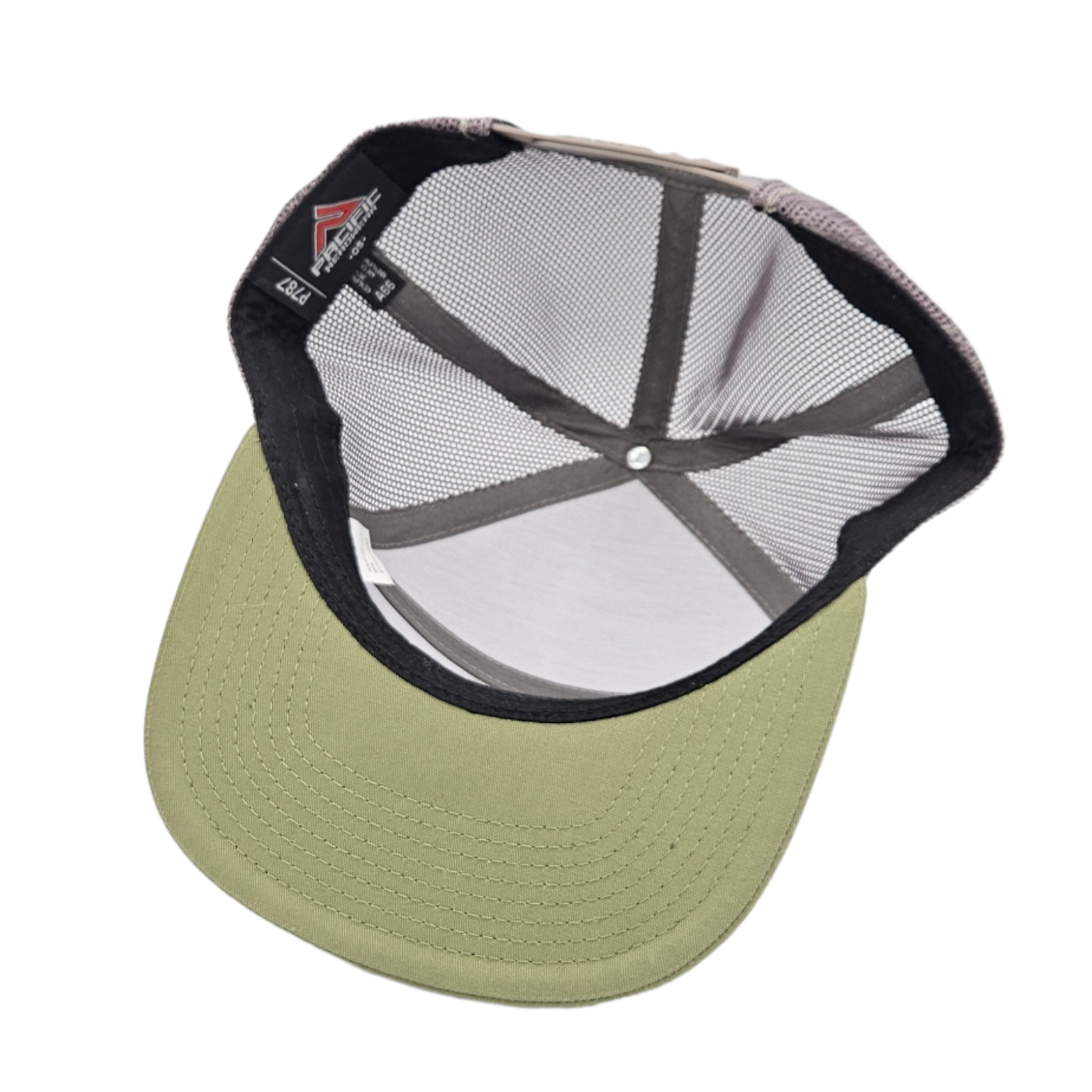 Stepup - Heather/Moss - 7 panel Trucker + Snapback