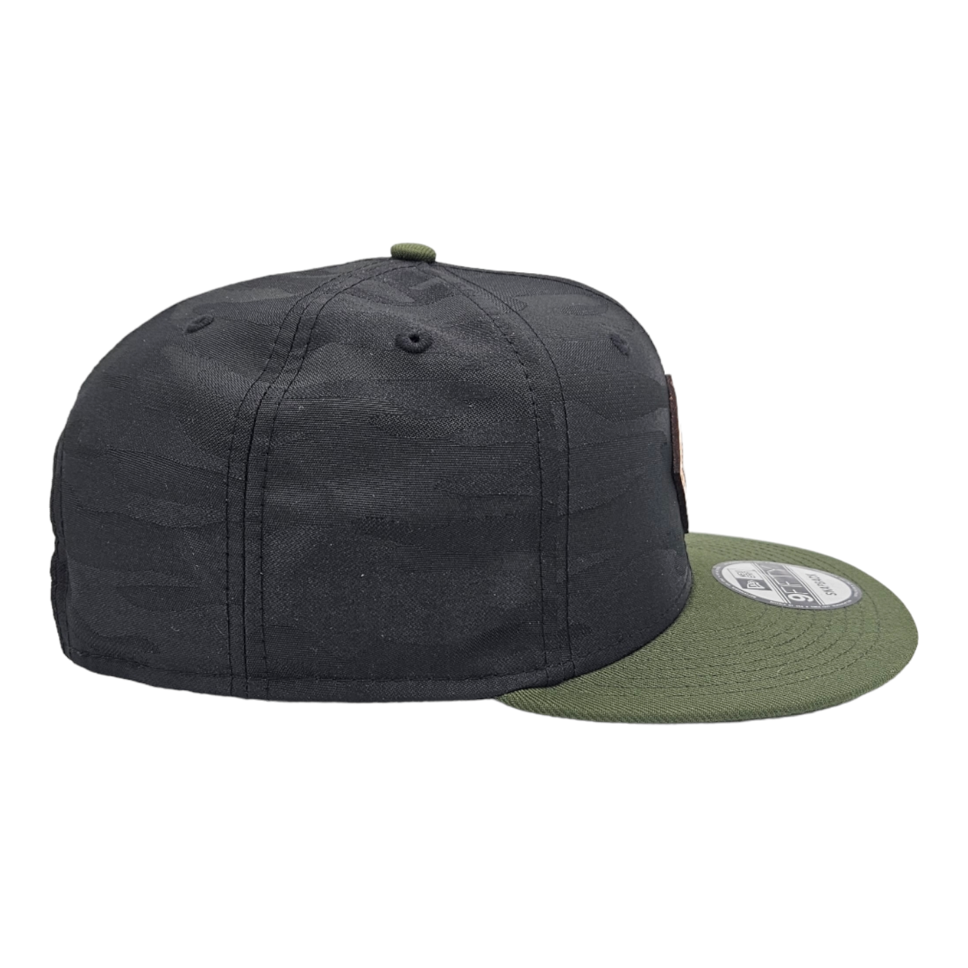 Orcas MTB - Black Camo / Olive Flatbill đ XL Hat + New Era + Snapback
