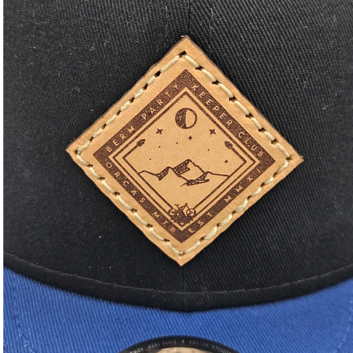 Orcas MTB - Black / Navy Flatbill đ XL Hat + New Era + Snapback