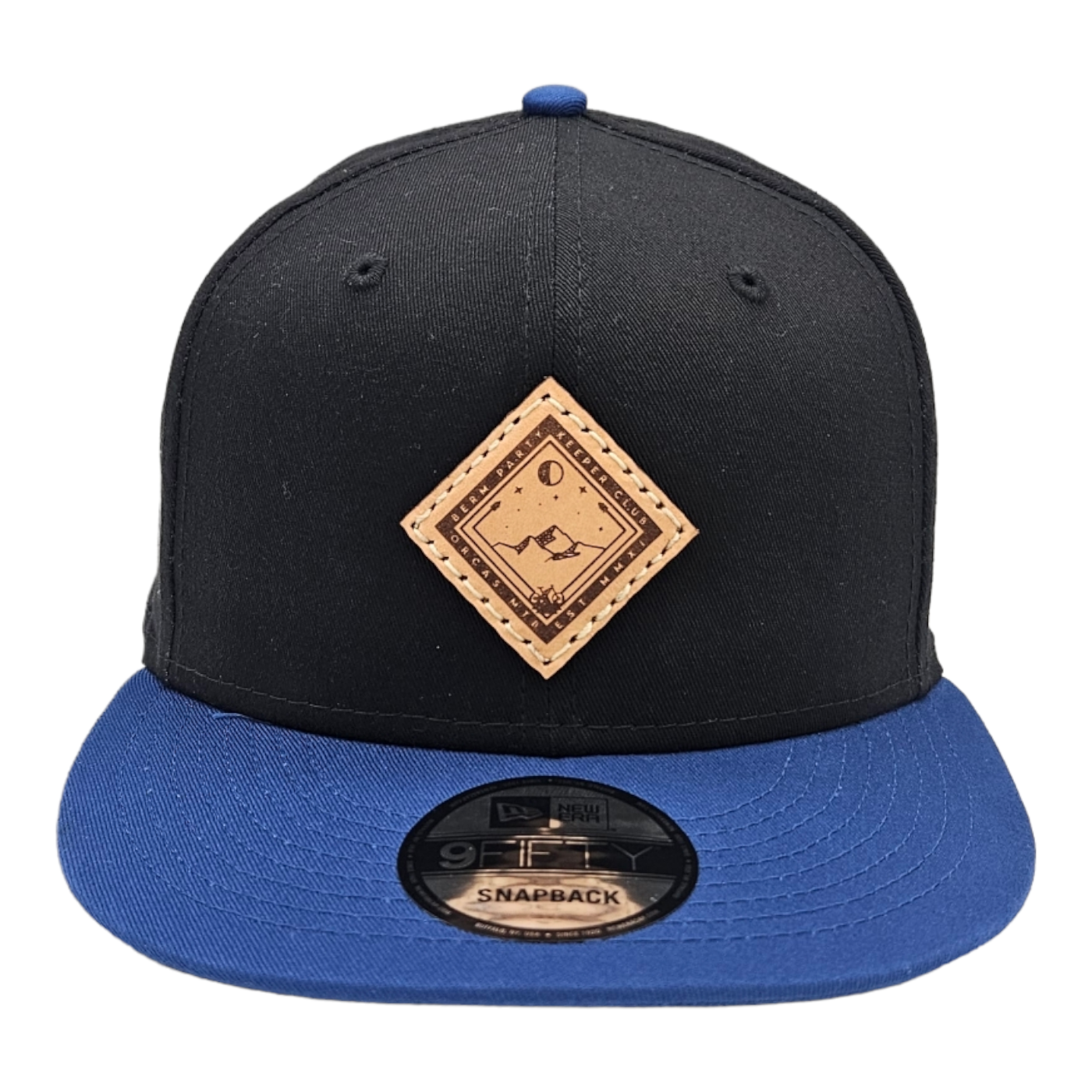 Orcas MTB - Black / Navy Flatbill đ XL Hat + New Era + Snapback
