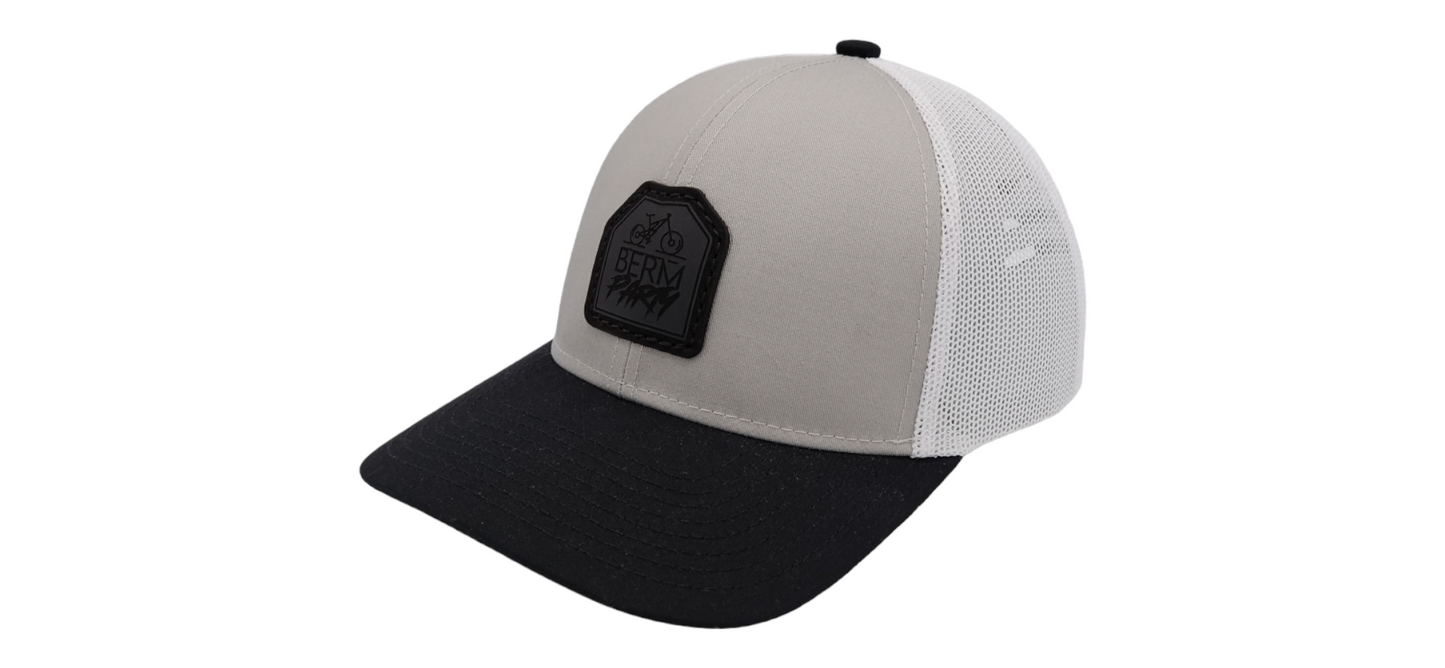 StepUp MTB - Grey & Black Trucker 🌤️ Low-Profile + 5 panel + Snapback