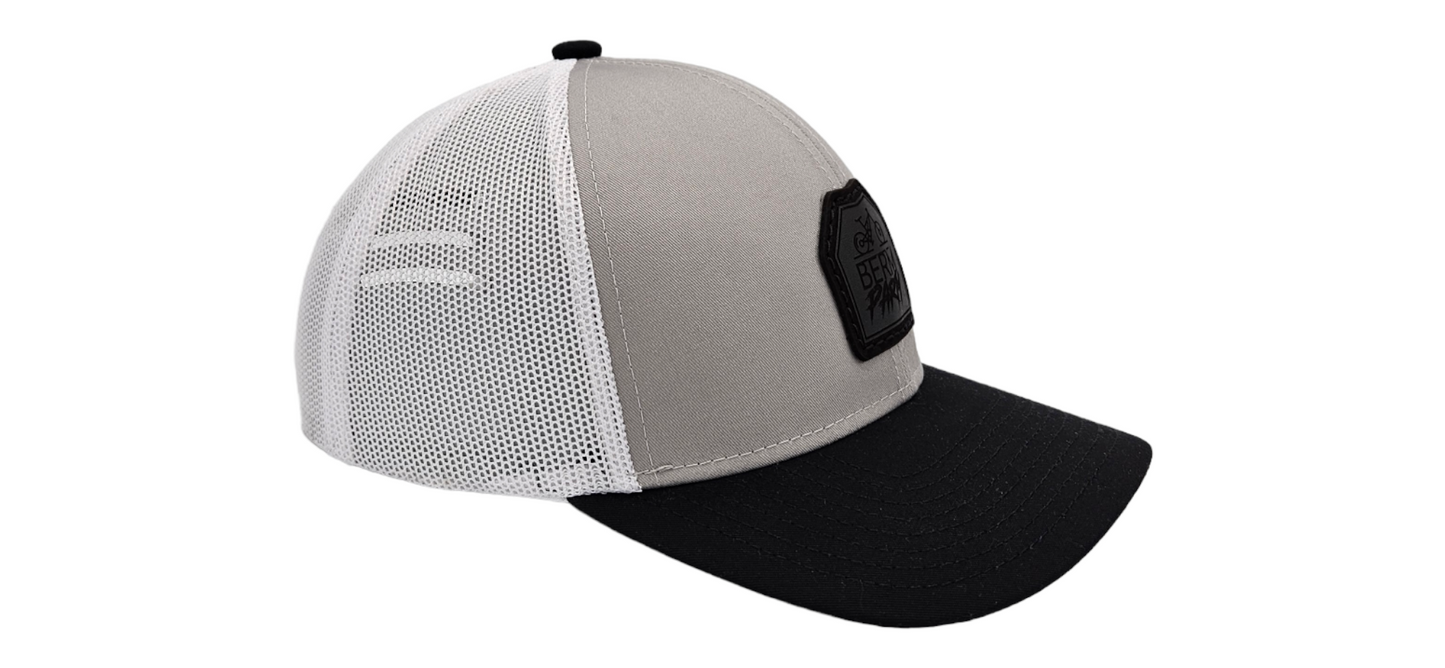 StepUp MTB - Grey & Black Trucker 🌤️ Low-Profile + 5 panel + Snapback