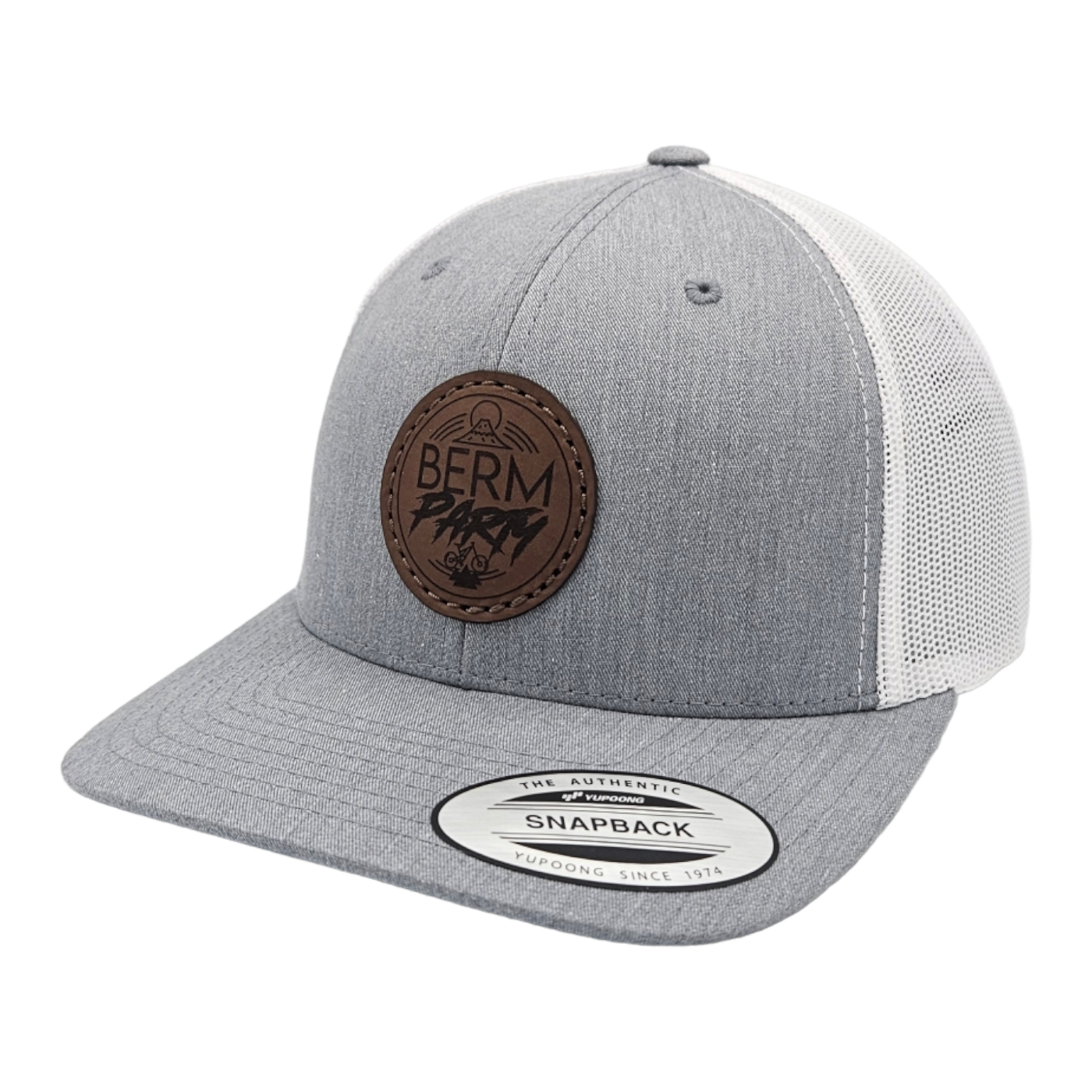 Rainier Circle Brown - Heather/White Trucker 💚 Snapback