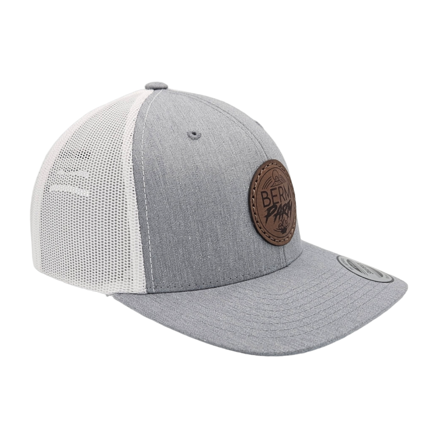 Rainier Circle Brown - Heather/White Trucker 💚 Snapback