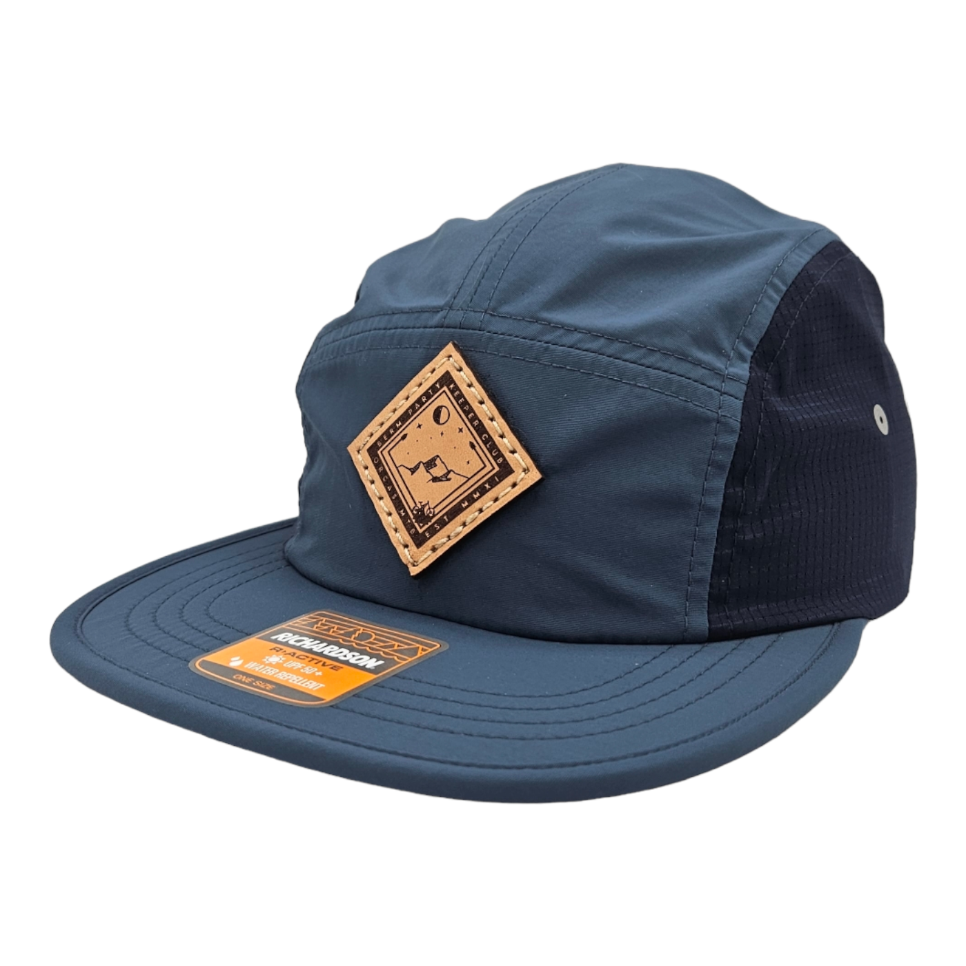 Orcas MTB - Steal/Navy Packable Runner 🌤️ Low-Profile + 7 panel + Strapback