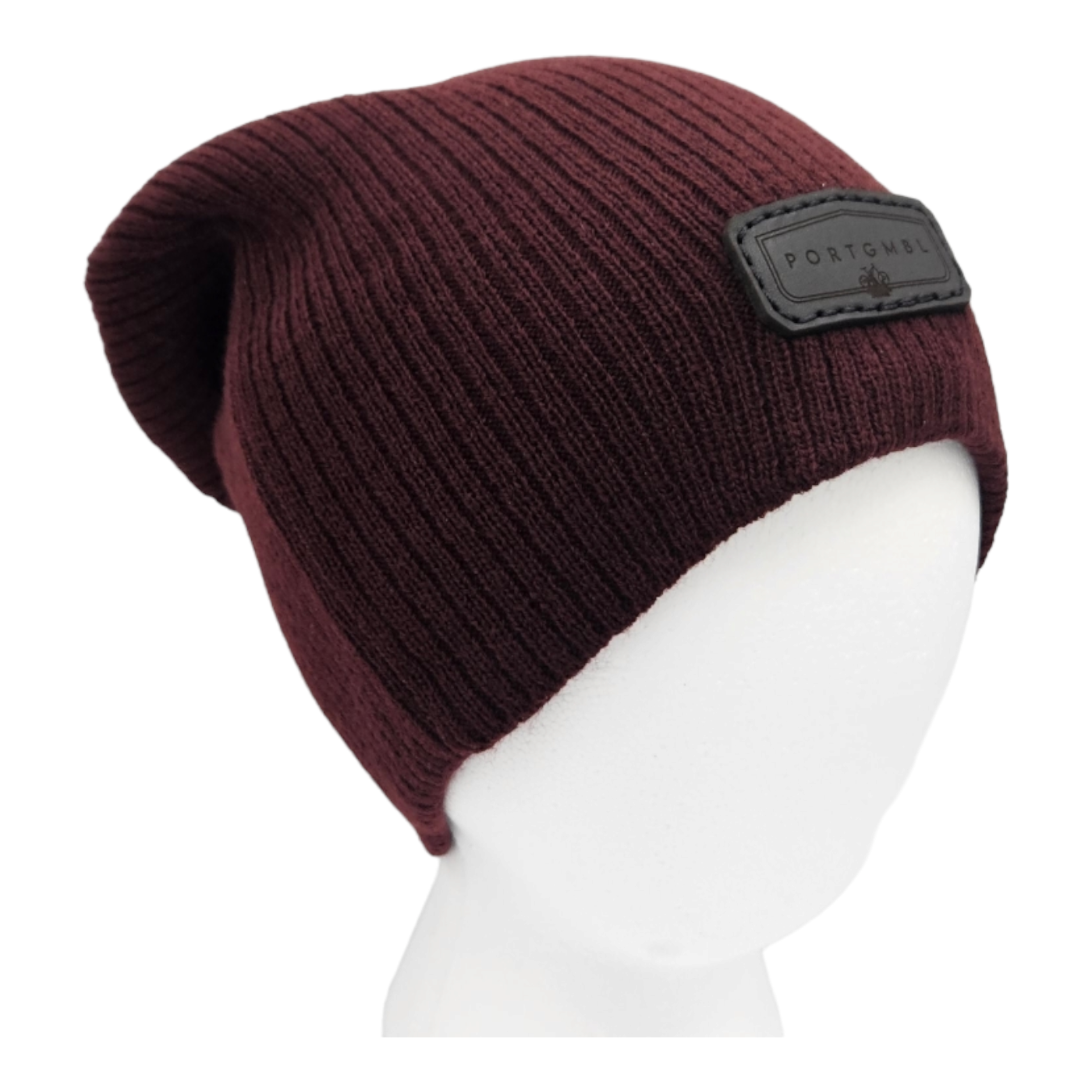 Port Gamble - Maroon Slouchy Beanie