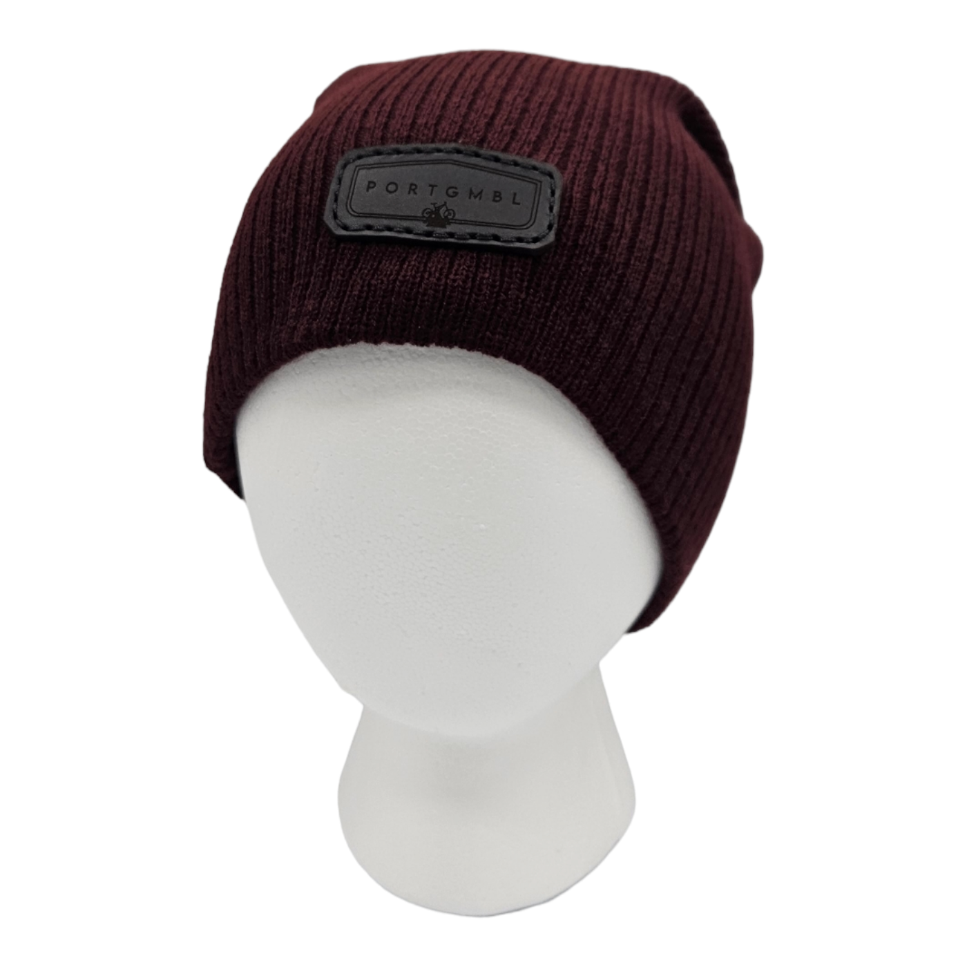 Port Gamble - Maroon Slouchy Beanie