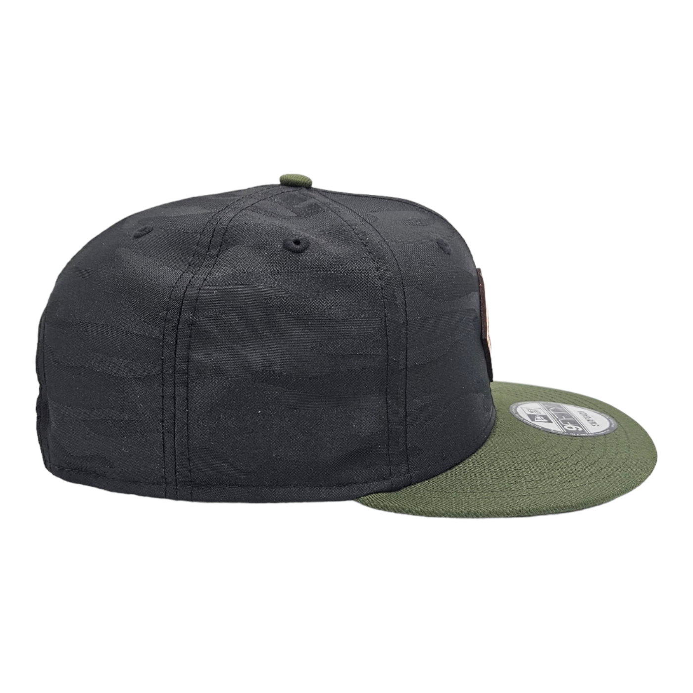 Orcas MTB - Black Camo / Olive Flatbill 💚 XL Hat + New Era + Snapback