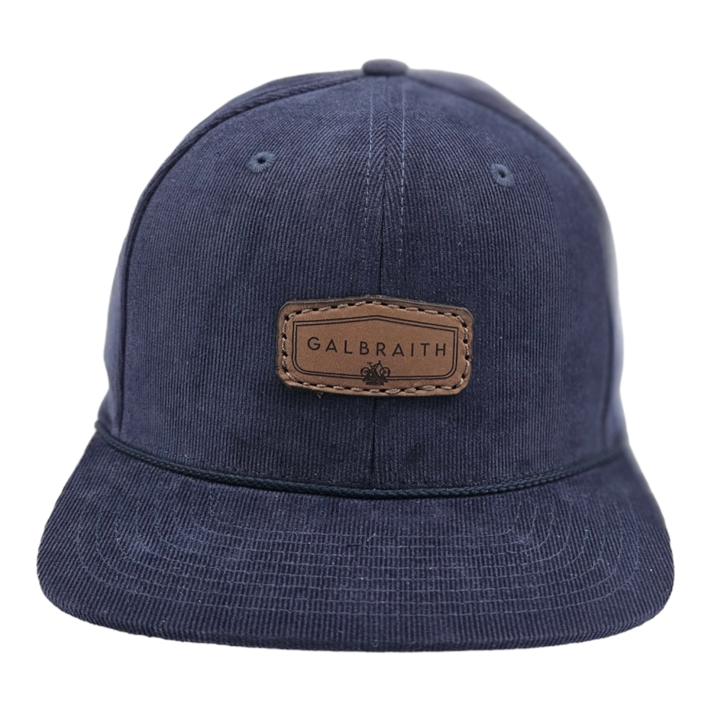 Galbraith - Corduroy Navy Flatbill 🌤️ Full-Profile + 6 panel + Snapback