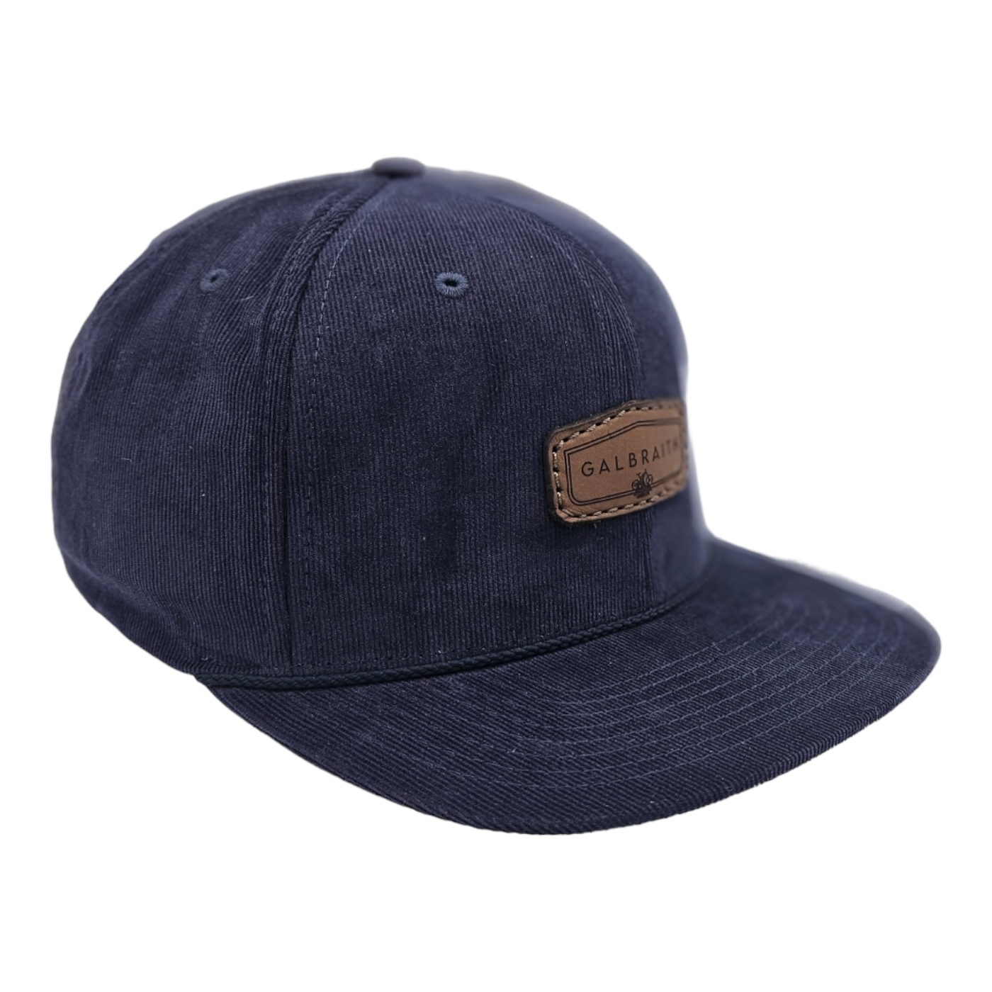 Galbraith - Corduroy Navy Flatbill 🌤️ Full-Profile + 6 panel + Snapback