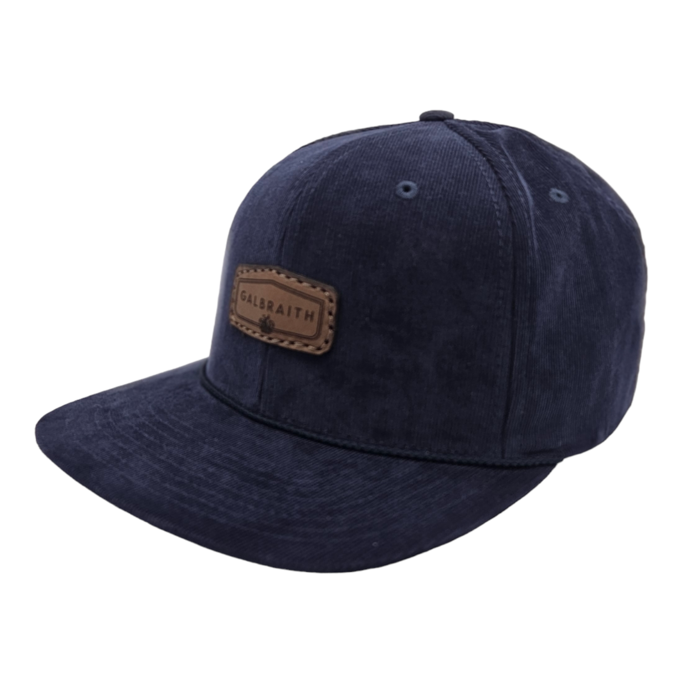 Galbraith - Corduroy Navy Flatbill 🌤️ Full-Profile + 6 panel + Snapback