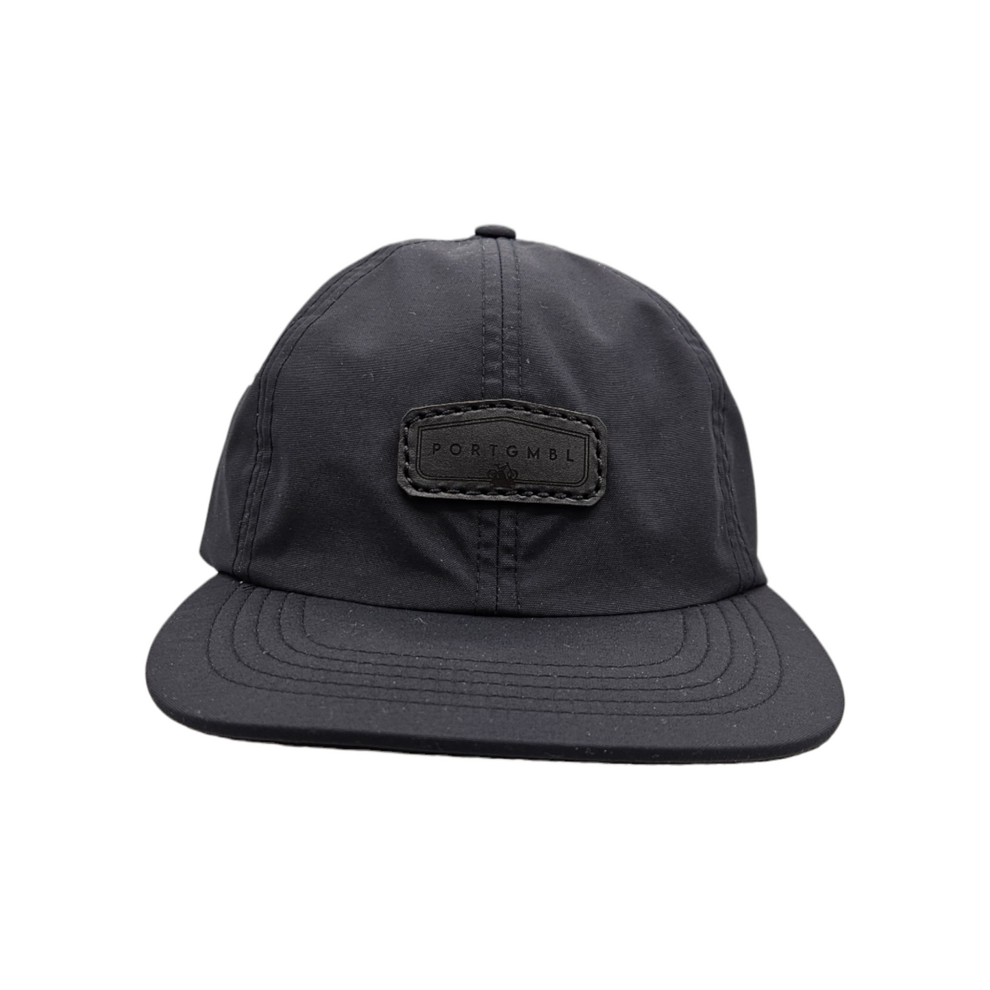 Port Gamble - Black Packable Hat🌤️ Low-Profile + 6 panel + Strapback