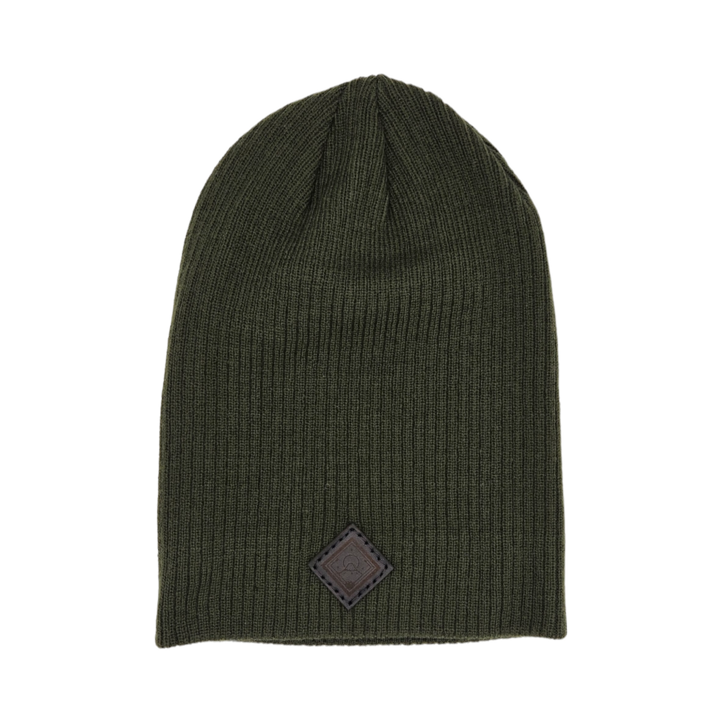 Black Diamond- Dark Green Slouchy Beanie