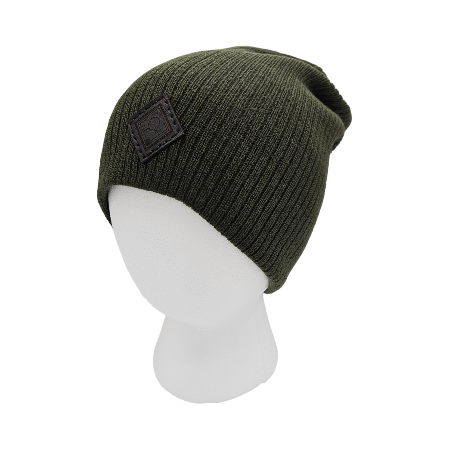 Black Diamond- Dark Green Slouchy Beanie