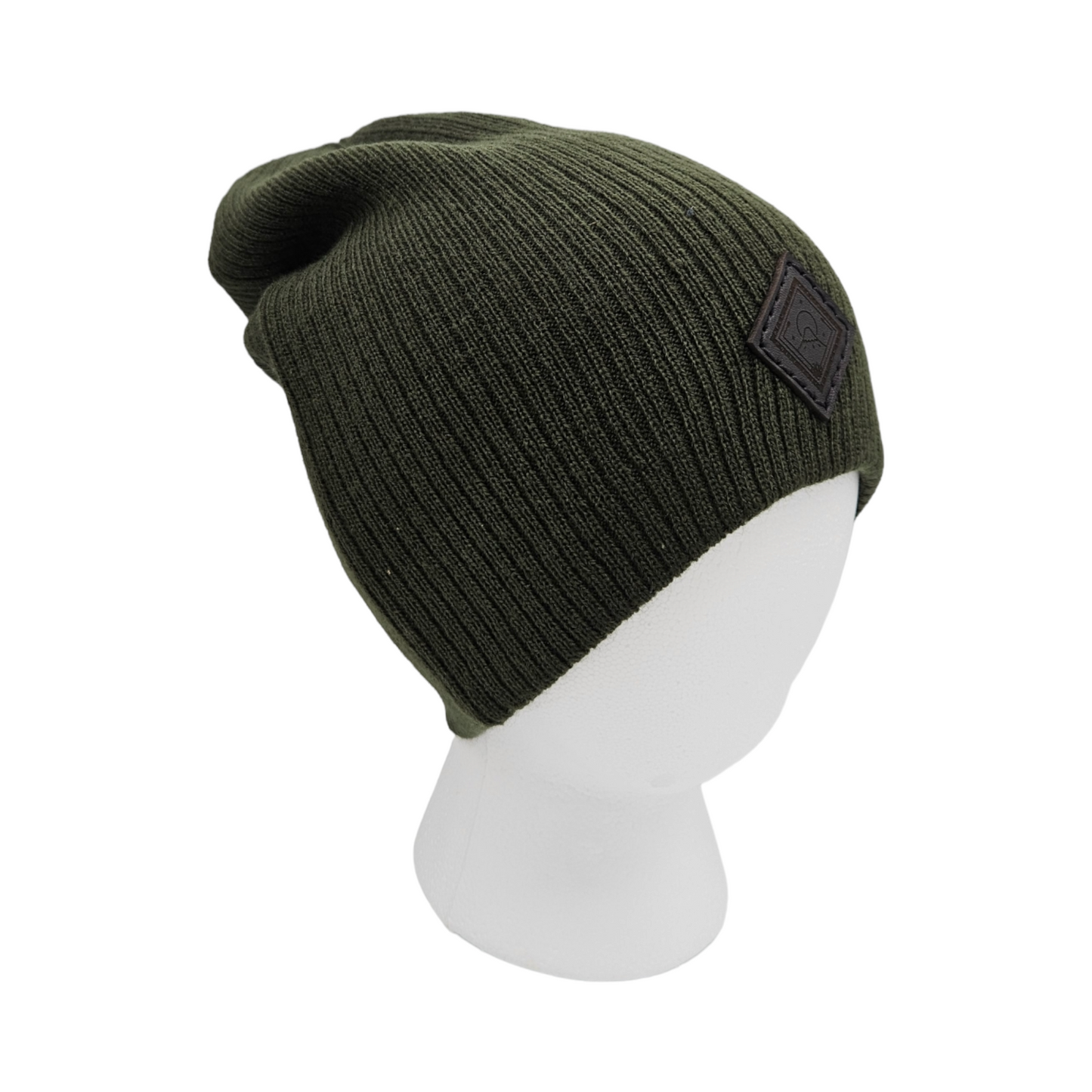 Black Diamond- Dark Green Slouchy Beanie