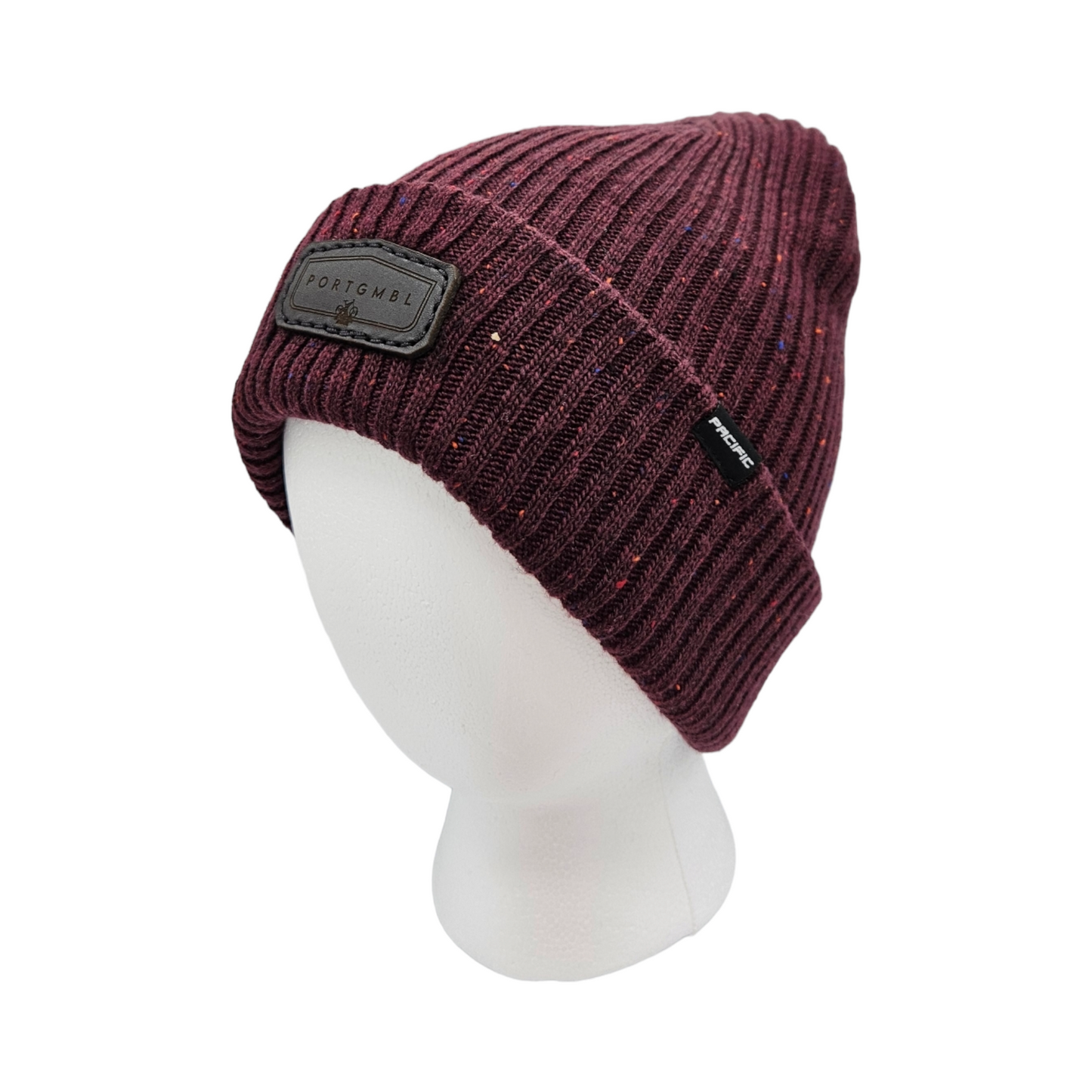 Port Gamble - Maroon Confetti Beanie