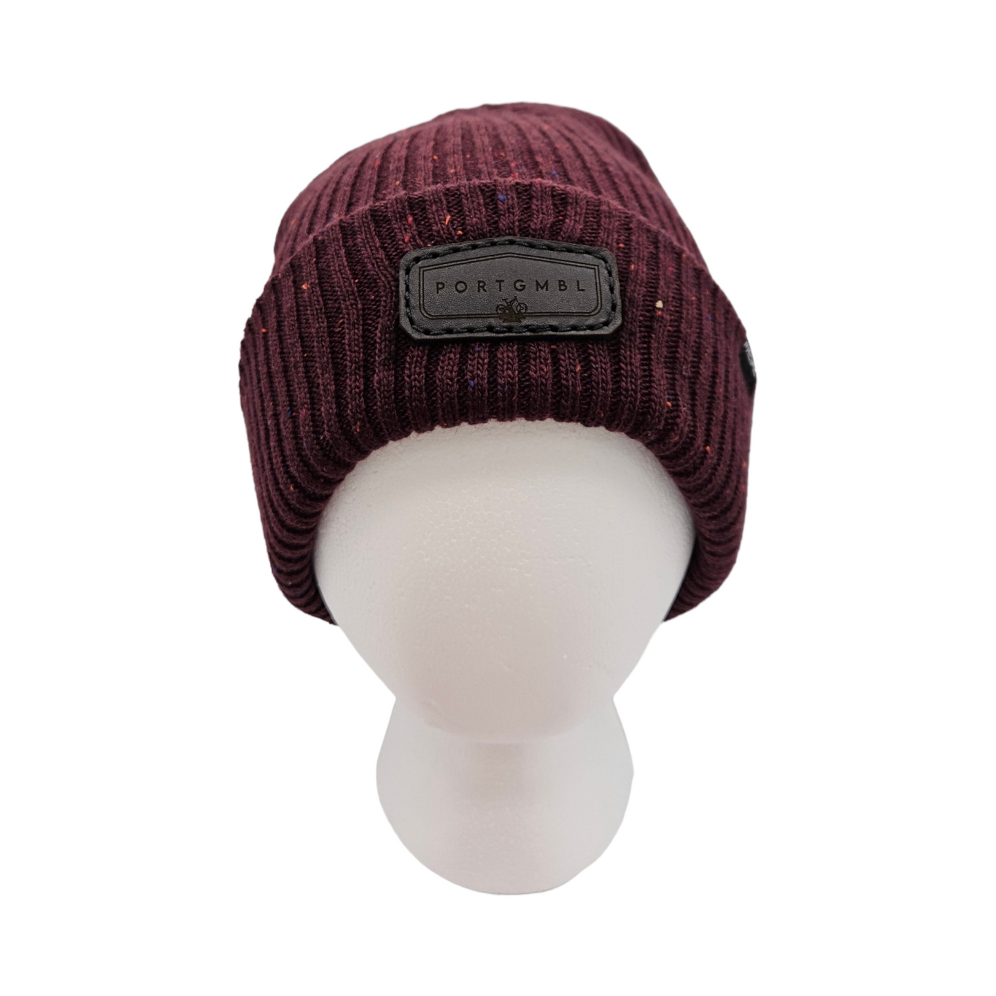 Port Gamble - Maroon Confetti Beanie