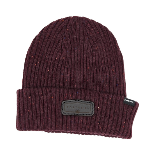 Port Gamble - Maroon Confetti Beanie