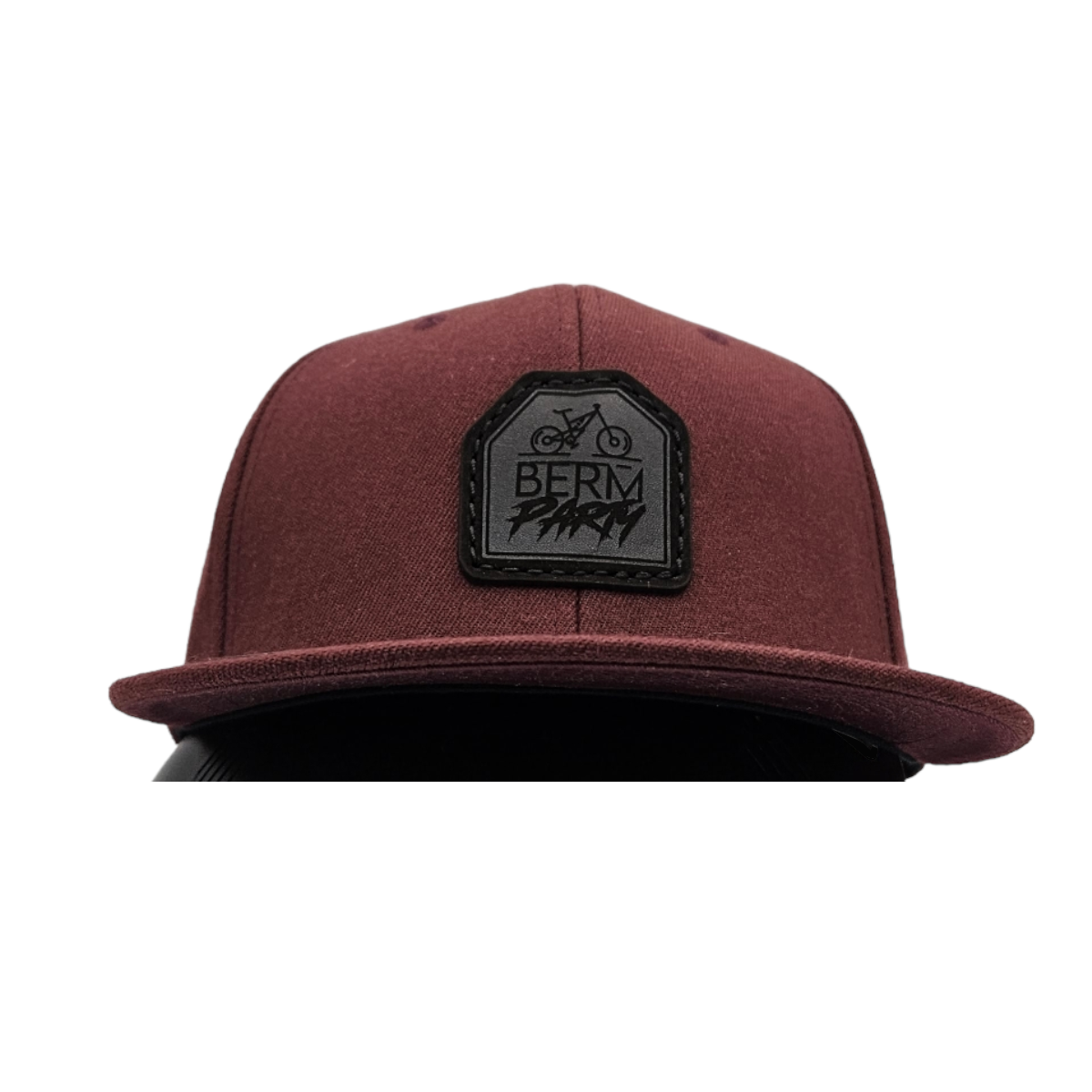 StepUp Maroon Flatbill 💚 FlexFit + Snapback