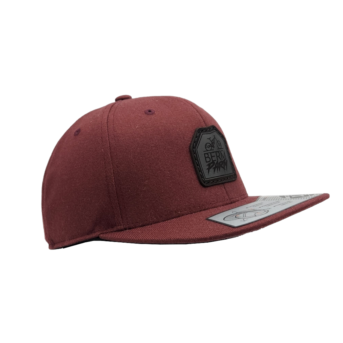 StepUp Maroon Flatbill 💚 FlexFit + Snapback