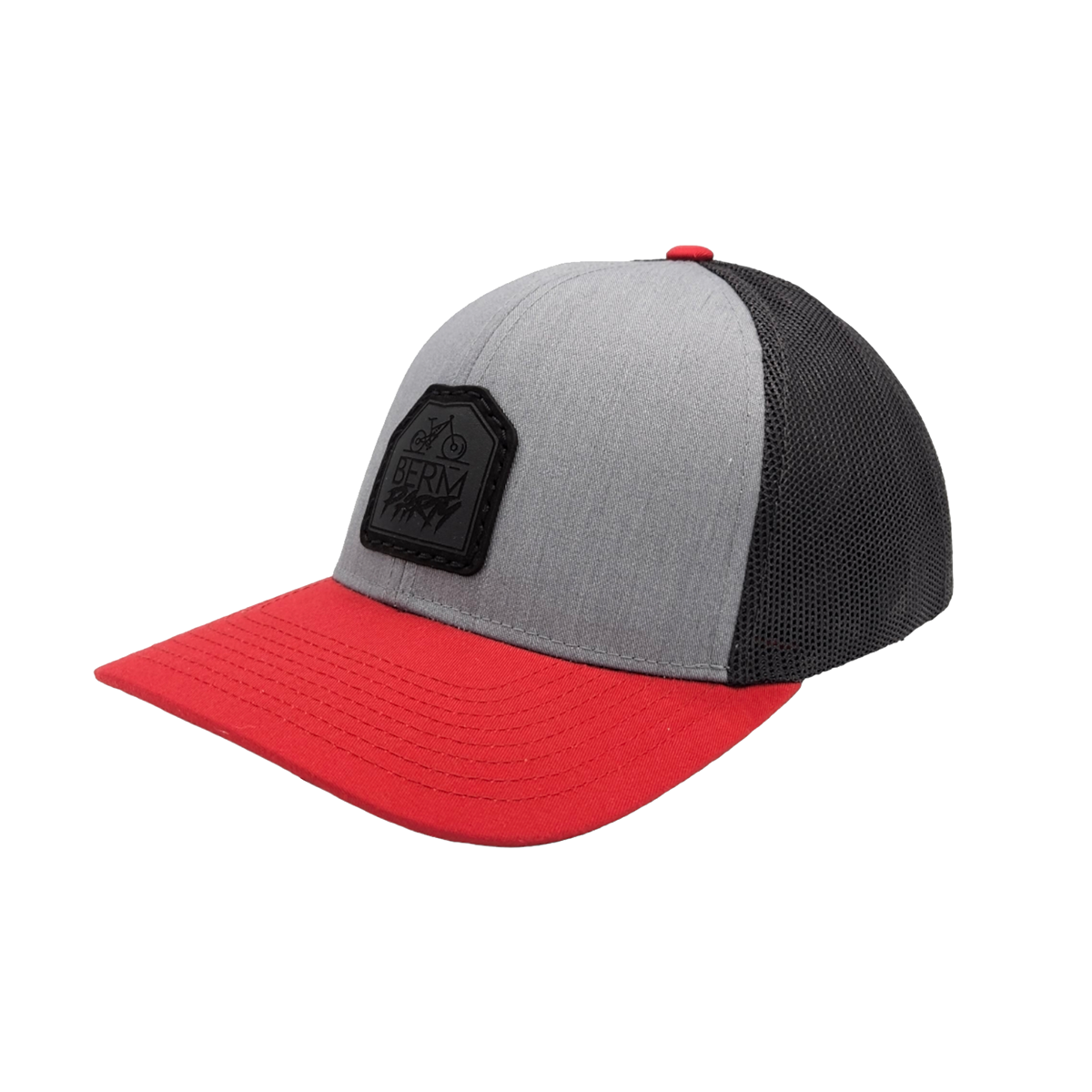 StepUp MTB - Crimson Black Trucker 🌤️ Low-Profile + 5 panel + Snapback