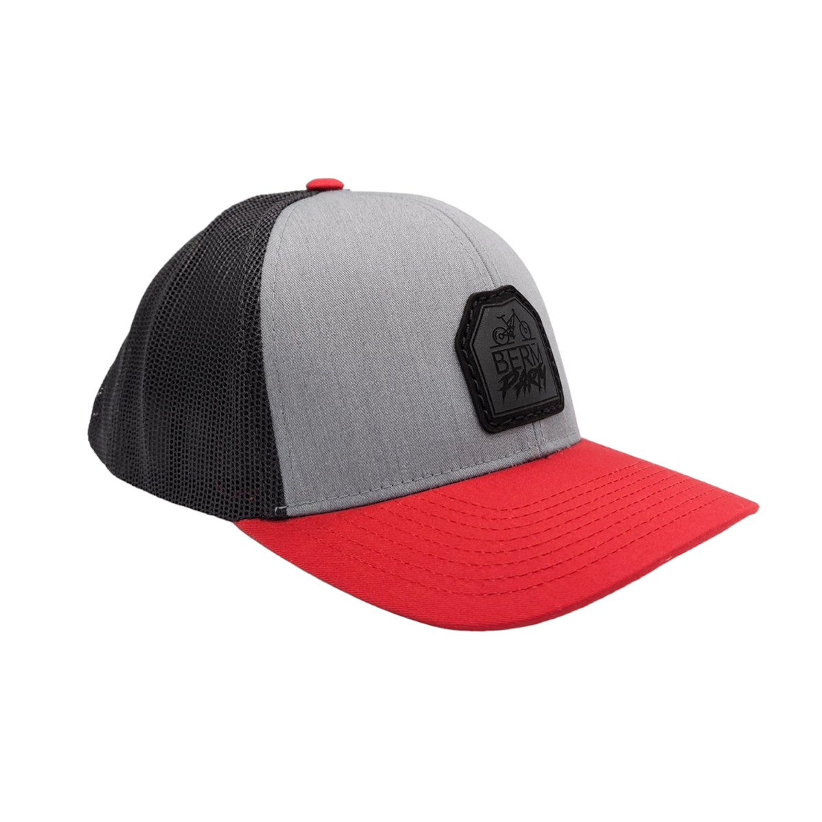 StepUp MTB - Crimson Black Trucker 🌤️ Low-Profile + 5 panel + Snapback